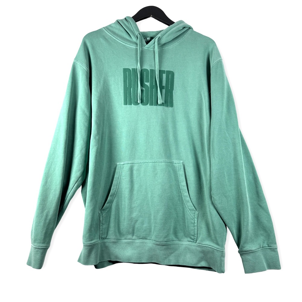 Rusher Mens Super Soft Hoodie Independent Pullover Jacket Sweatshirt Sz L Large